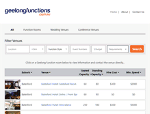 Tablet Screenshot of geelongfunctions.com.au